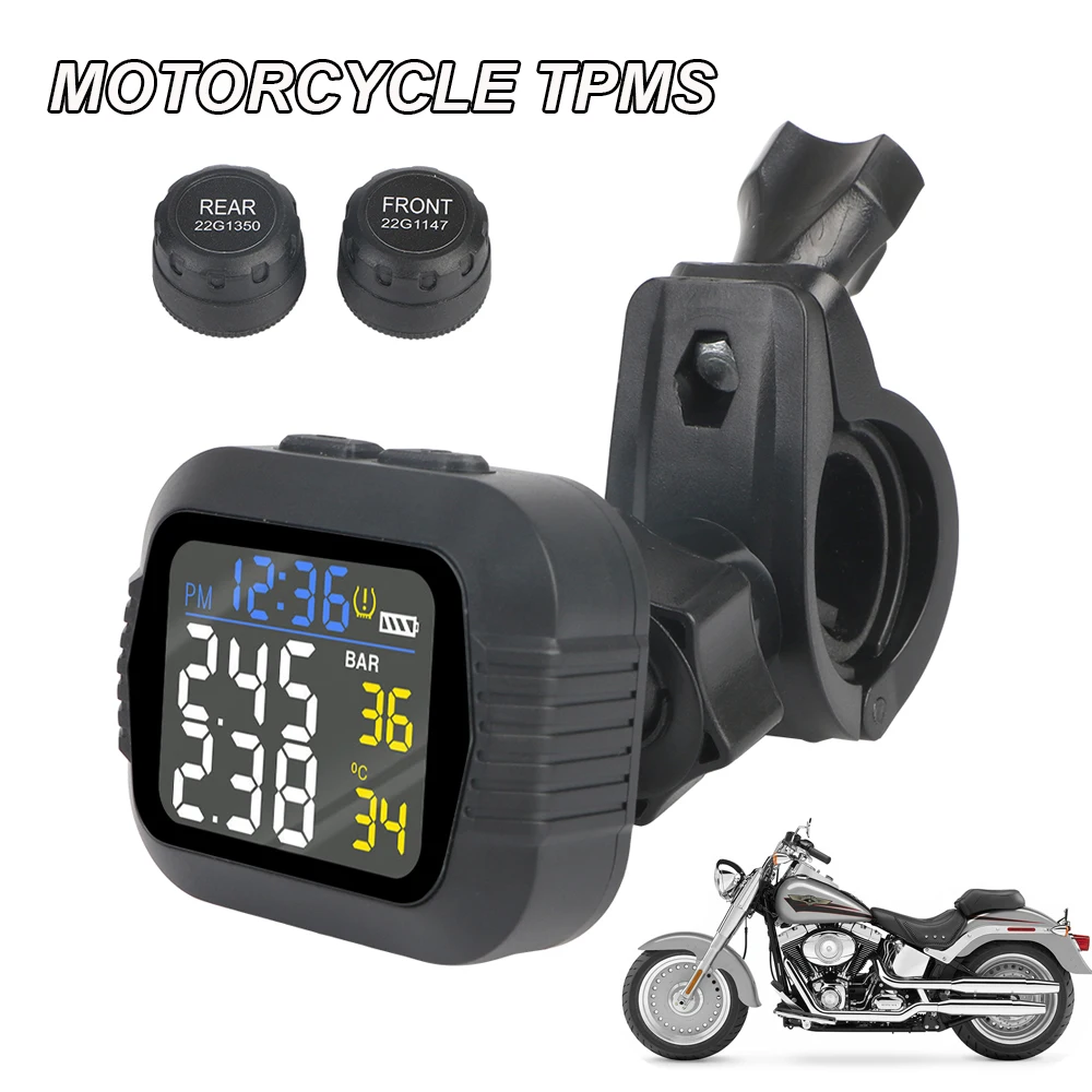 Motorcycle TPMS Tire Pressure Sensors Monitoring System Tyre Tester Alarm LCD Colorful Dirt Pit Bike Test Motorbike Accessories
Motorcycle TPMS Tire Pressure Sensors Monitoring System Tyre Tester Alarm LCD Colorful Dirt Pit Bike Test Motorbike Accessories