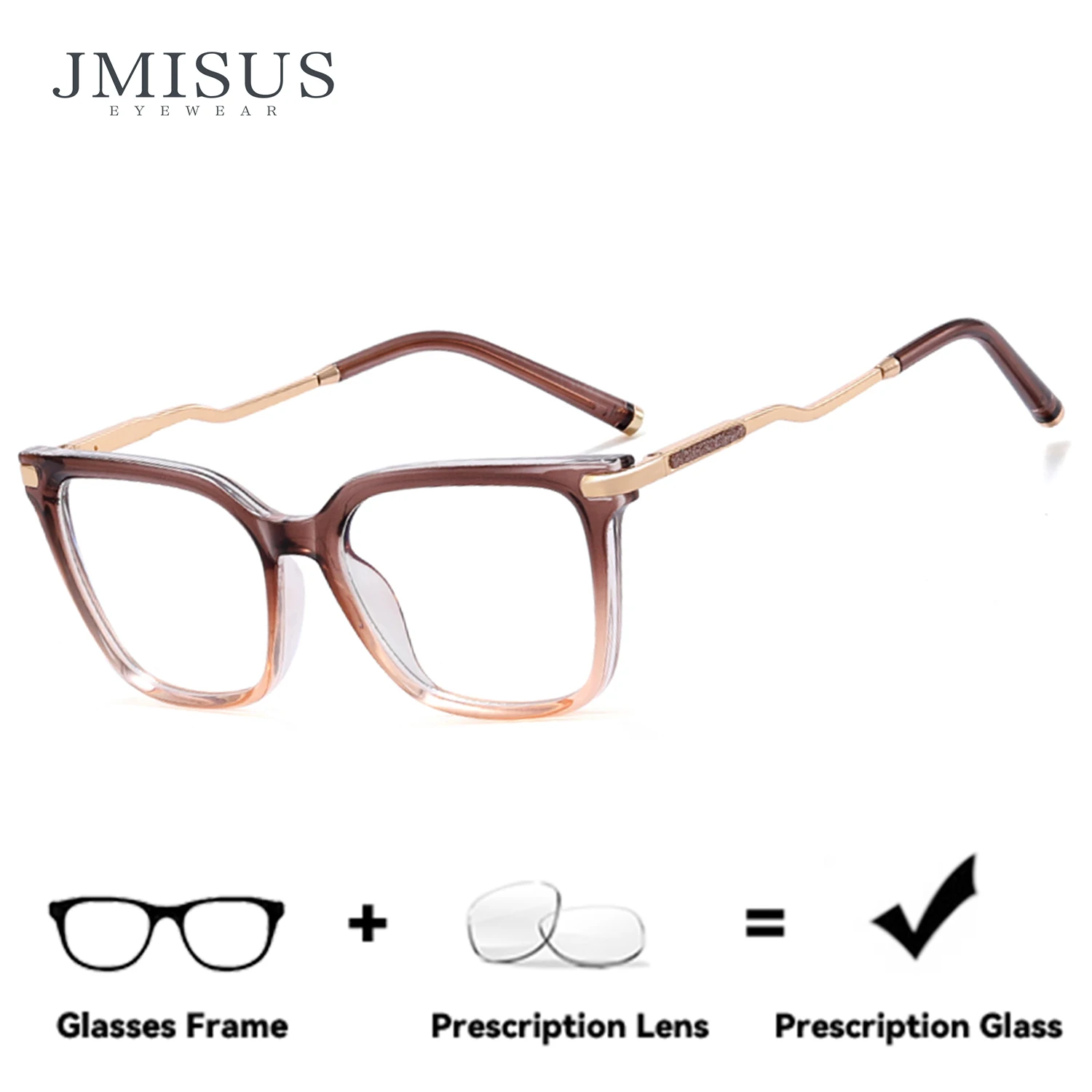JMISUS 2026 Trendy Square Handmade Acetate Prescription Glasses Women Blue Light Blocking Photochromic Brown Optical Eyeglasses
JMISUS 2026 Trendy Square Handmade Acetate Prescription Glasses Women Blue Light Blocking Photochromic Brown Optical Eyeglasses
