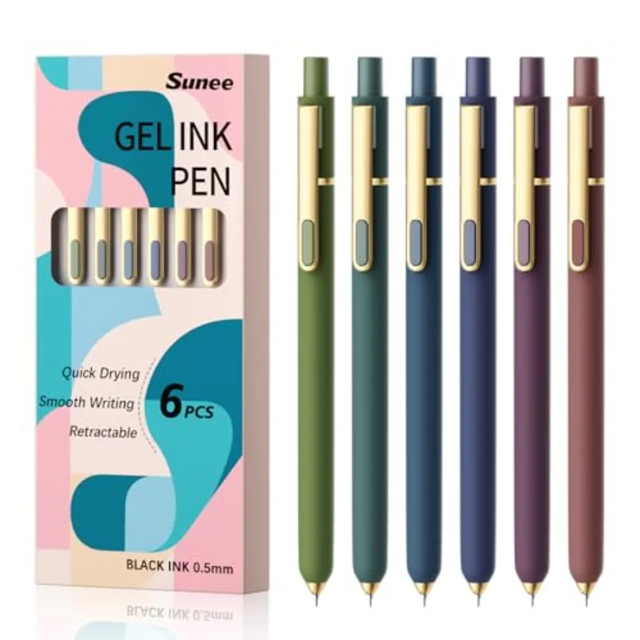 Gel Pens, 0.5mm Pens Fine Point Smooth Writing Pens with Quick-Dry Ink, Cute Aesthetic School Office Note-Taking Pens for Journ
Gel Pens, 0.5mm Pens Fine Point Smooth Writing Pens with Quick-Dry Ink, Cute Aesthetic School Office Note-Taking Pens for Journ