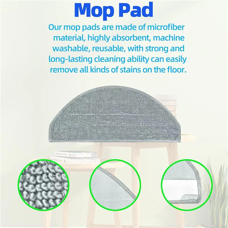 ABPR-2 Set For Honiture V8 Pro Robot Vacuum Cleaner Main Side Brush Hepa Filter Mop Cloth Replacement Accessories Kit
ABPR-2 Set For Honiture V8 Pro Robot Vacuum Cleaner Main Side Brush Hepa Filter Mop Cloth Replacement Accessories Kit