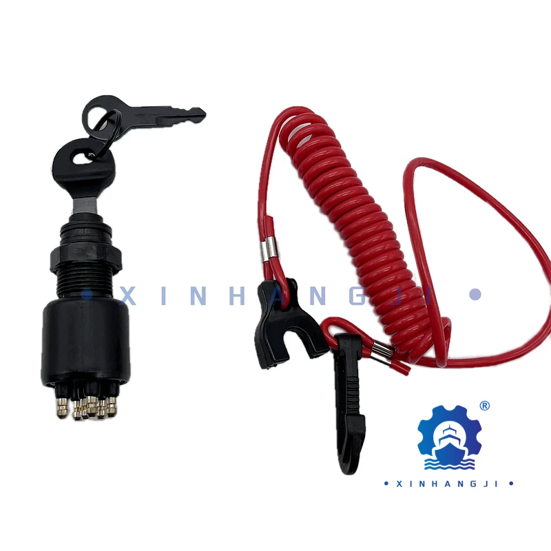 175974 5005801 Ignition Switch & Key Assembly With Lanyard for OMC Johnson Evinrude 40-200HP Outboard Motor
175974 5005801 Ignition Switch & Key Assembly With Lanyard for OMC Johnson Evinrude 40-200HP Outboard Motor