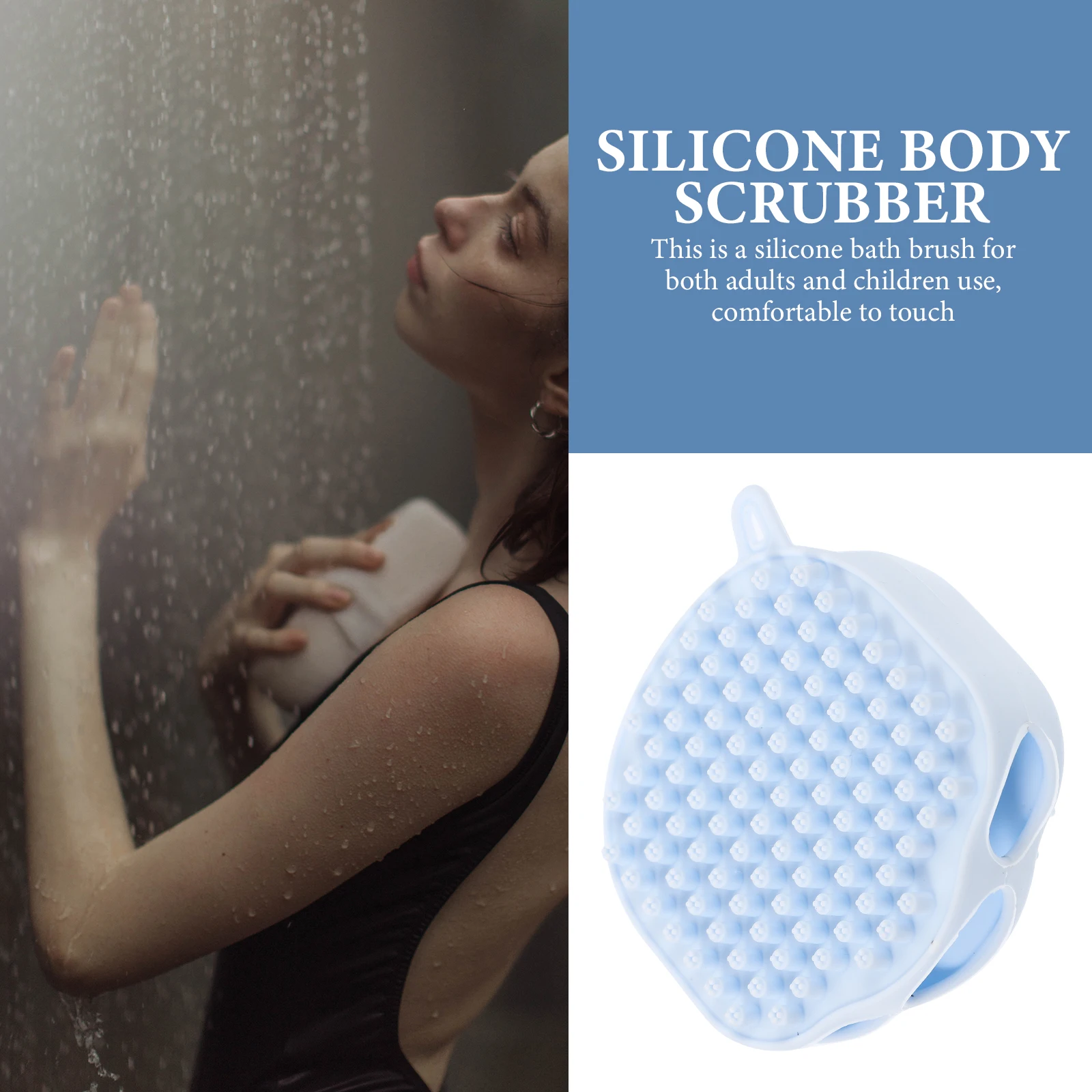 Silicone Bathing Scrubber Exfoliating Shower Tool Compact Lightweight Nonslip Easy to Use Stable Performance Bath
Silicone Bathing Scrubber Exfoliating Shower Tool Compact Lightweight Nonslip Easy to Use Stable Performance Bath