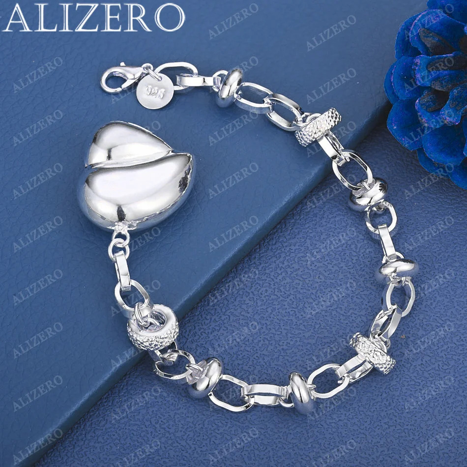 ALIZERO 925 Sterling Silver Heart Bracelet For Women Wedding Engagement Fashion Party Jewelry Valentine's Day Gifts
ALIZERO 925 Sterling Silver Heart Bracelet For Women Wedding Engagement Fashion Party Jewelry Valentine's Day Gifts