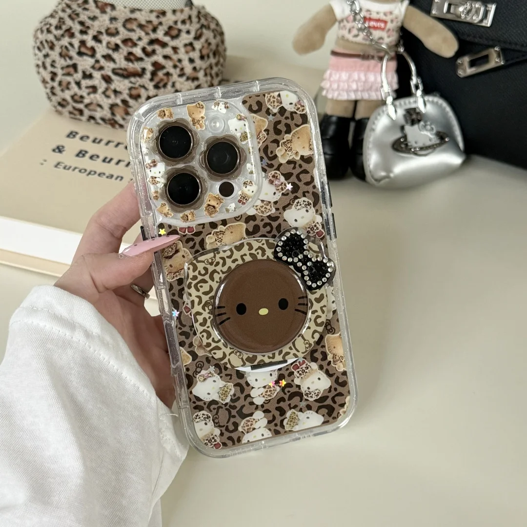 Leopard print Hello Kitty Case with Magnetic Ring Bracket For iPhone 16 Pro 13 14 15 Pro Max Flower Camera Lens Protection Cover
Leopard print Hello Kitty Case with Magnetic Ring Bracket For iPhone 16 Pro 13 14 15 Pro Max Flower Camera Lens Protection Cover