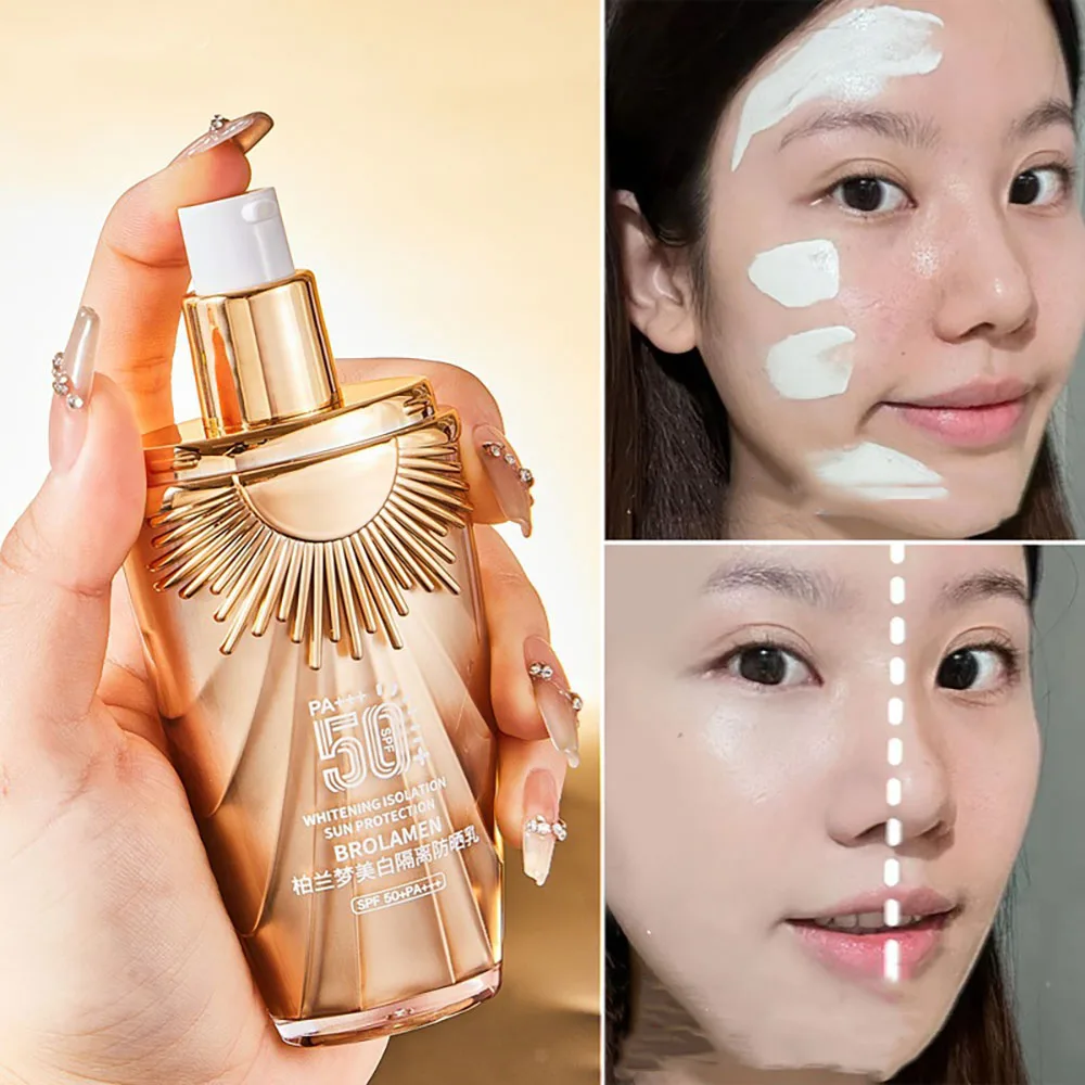 Whitening Sunscreen Face Care Lotion Oil Control Sunscreen SPF50+++ Moisturizing Face Concealer CC Cream Base Makeup Skincare
Whitening Sunscreen Face Care Lotion Oil Control Sunscreen SPF50+++ Moisturizing Face Concealer CC Cream Base Makeup Skincare