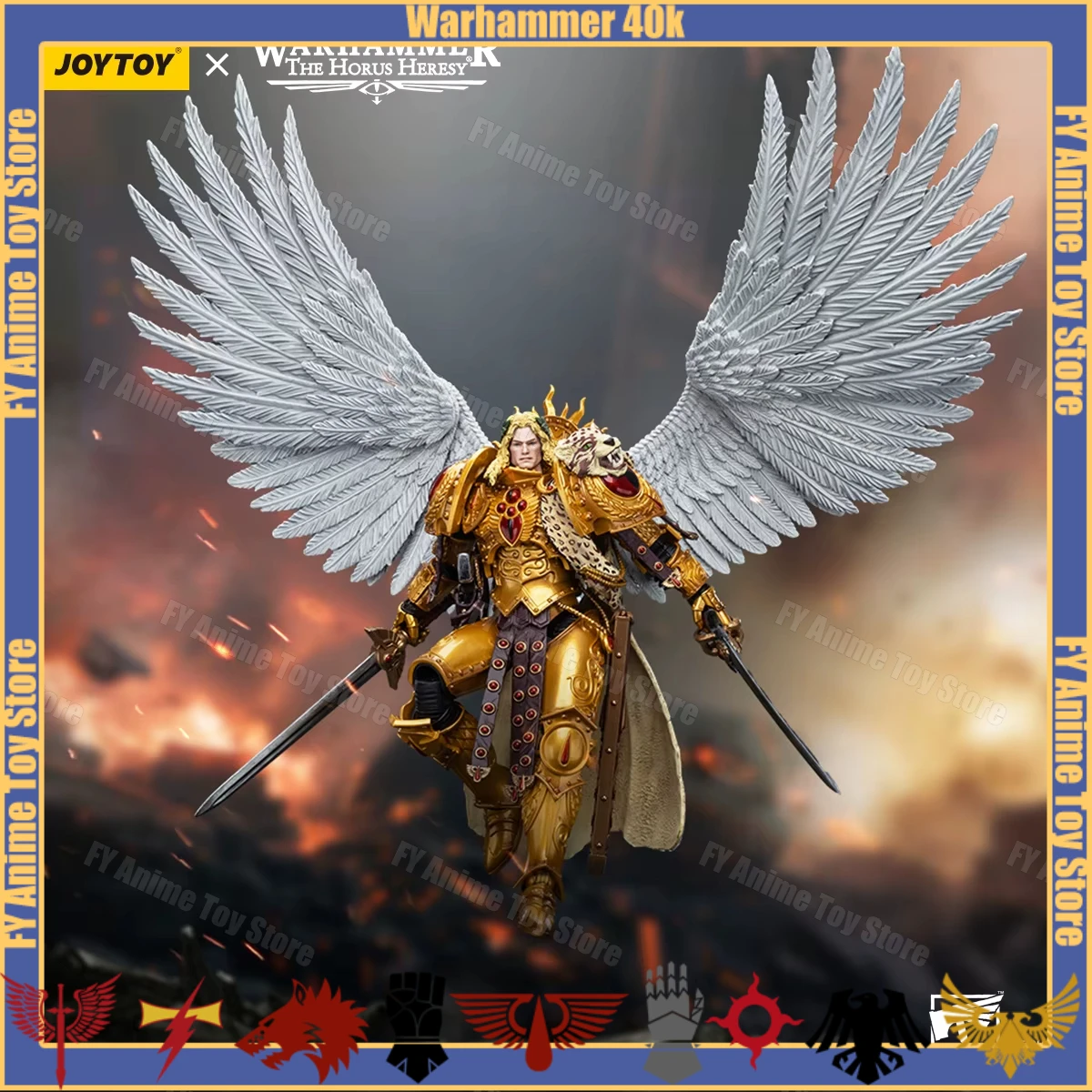 JOYTOY Warhammer 40k Horus Heresy 1/18 Фигурки аниме 18,8 см Blood Angels Sanguinius Primarch of The IXth Legion Модель игрушки
JOYTOY Warhammer 40k Horus Heresy 1/18 Фигурки аниме 18,8 см Blood Angels Sanguinius Primarch of The IXth Legion Модель игрушки