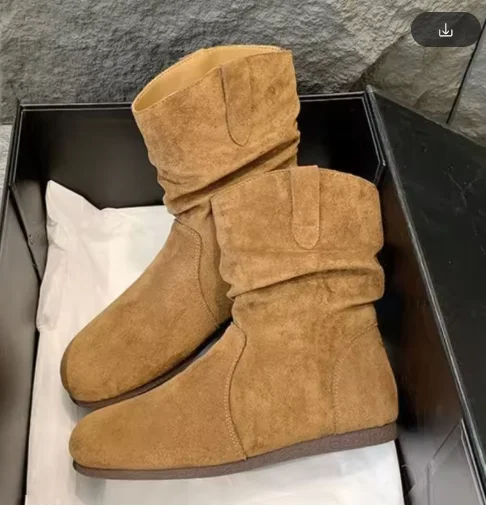 Women's Fashion Suede Boots Outdoor Casual Flat Boots Comfortable Soft Bottom Short Ankle Boots
Women's Fashion Suede Boots Outdoor Casual Flat Boots Comfortable Soft Bottom Short Ankle Boots
