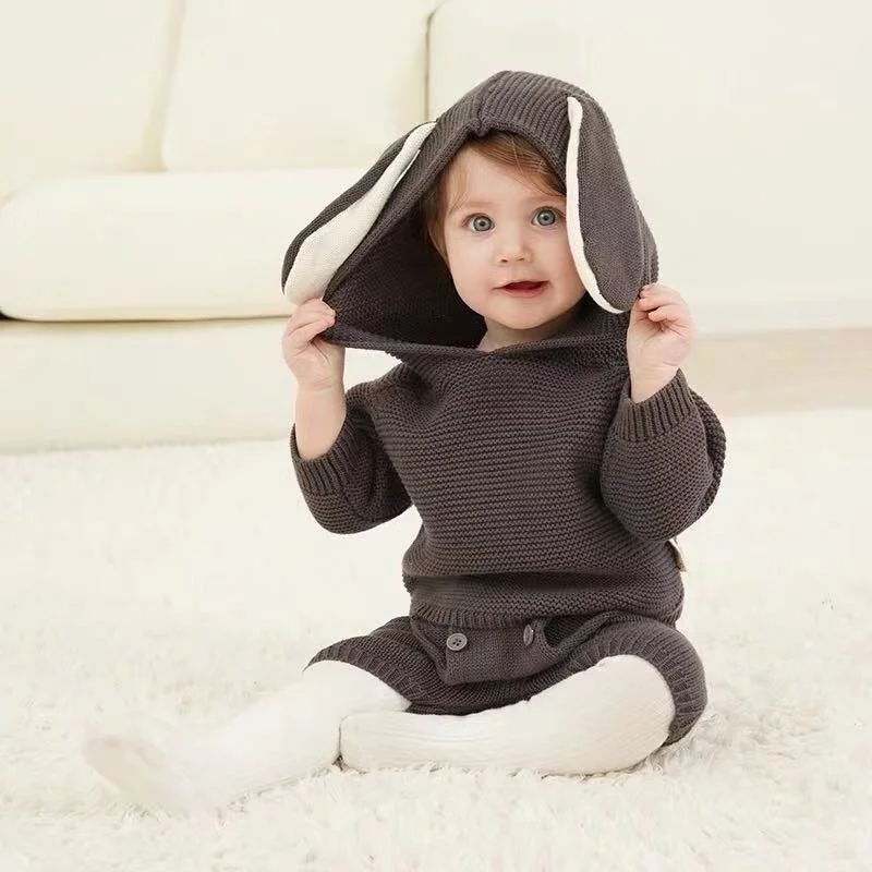 Knitting Boys Suit Winter Spring Kids Sweaters Set Girls Clothes Fashion Big Ears Rabbit Shaped Pullover+Short 2pcs Clothing Set
Knitting Boys Suit Winter Spring Kids Sweaters Set Girls Clothes Fashion Big Ears Rabbit Shaped Pullover+Short 2pcs Clothing Set