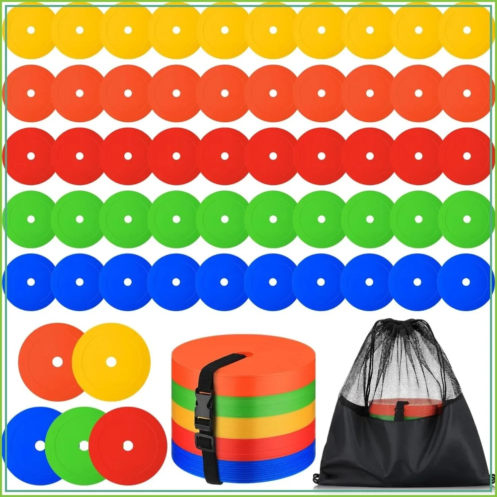 6 Inch Flat Cone Markers for Soccer, Football, Speed Agility Training - Non-Skid Discs for Field Court
6 Inch Flat Cone Markers for Soccer, Football, Speed Agility Training - Non-Skid Discs for Field Court
