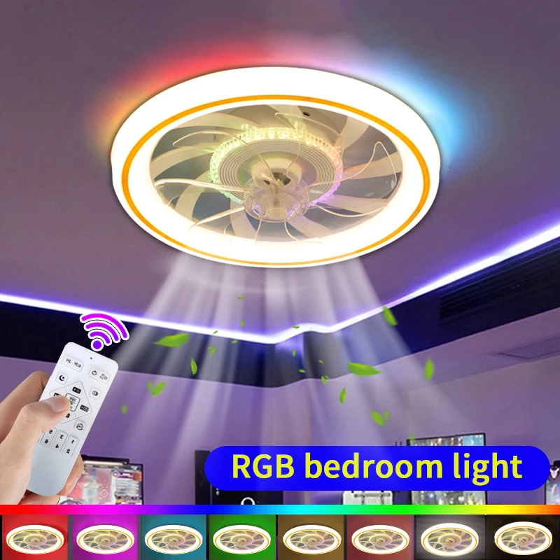 LED Ceiling Fan Light Modern Thin RGB Remote Control Dimming Remote Control Indoor Bedroom Living Room Dining Room 6-speed
LED Ceiling Fan Light Modern Thin RGB Remote Control Dimming Remote Control Indoor Bedroom Living Room Dining Room 6-speed