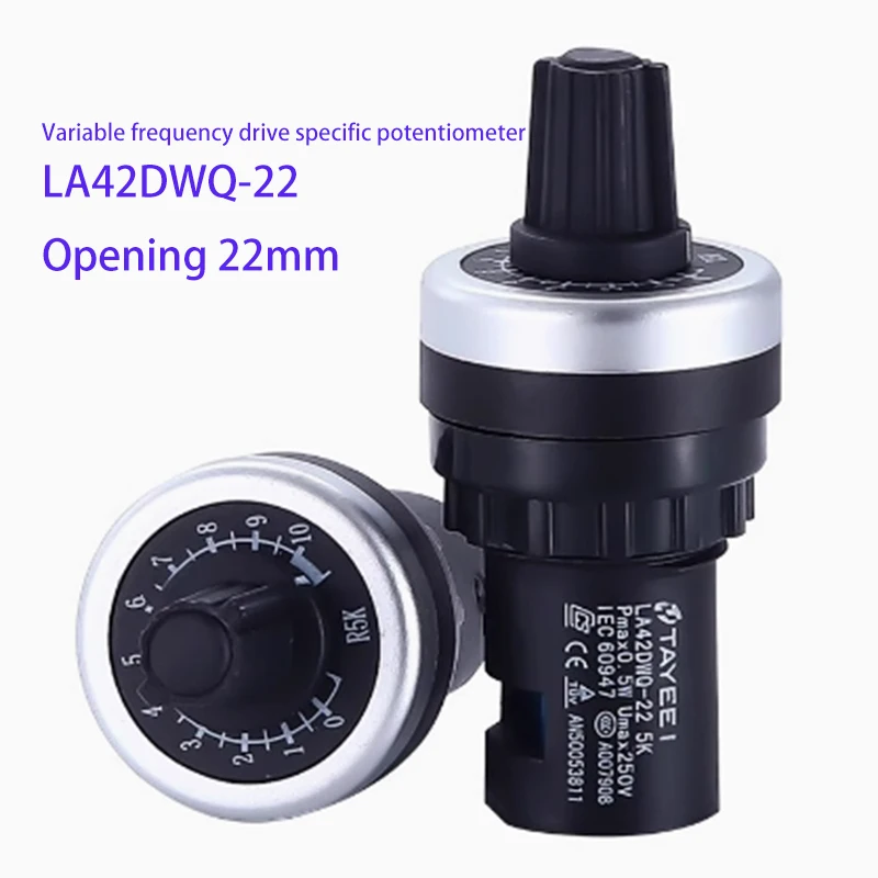 LA42DWQ-22 22 мм потенциометр с ручкой из пластика 1K 2K 3K 5k 10k 50k 100k потенциометр преобразователь частоты прецизионный регулятор скорости
LA42DWQ-22 22 мм потенциометр с ручкой из пластика 1K 2K 3K 5k 10k 50k 100k потенциометр преобразователь частоты прецизионный регулятор скорости