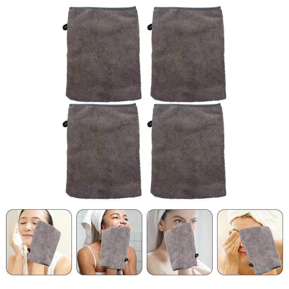 4 Pcs Essential Microfiber Towel Household Facial Glove Clean Mitts Grey Makeup Remover
4 Pcs Essential Microfiber Towel Household Facial Glove Clean Mitts Grey Makeup Remover