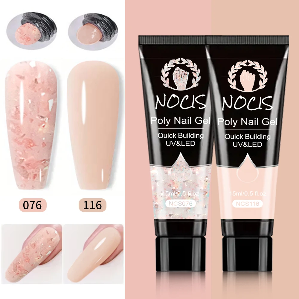NOCIS poly Gel Nail Extension Kit with 15ml 2 Colors Extension, Nail Art Set. Quick Dry Nourish Nails 28 Days Durable for Gifts
NOCIS poly Gel Nail Extension Kit with 15ml 2 Colors Extension, Nail Art Set. Quick Dry Nourish Nails 28 Days Durable for Gifts
