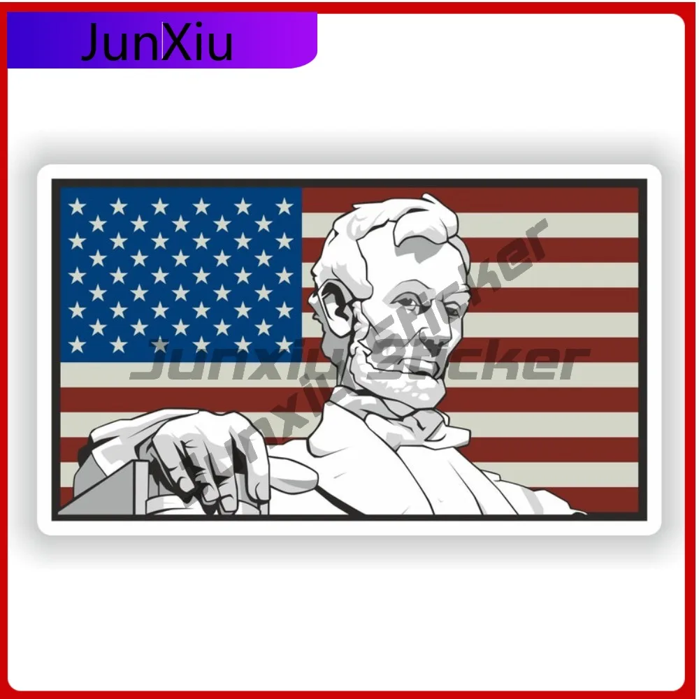 USA Abraham Lincoln Flag Sticker Scratch-Proof Vinyl Decals Decorative Waterproof Decal Camping Logo Sticker Car Funny Decoratio
USA Abraham Lincoln Flag Sticker Scratch-Proof Vinyl Decals Decorative Waterproof Decal Camping Logo Sticker Car Funny Decoratio