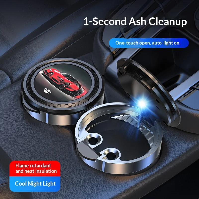 Automotive Supplie Multi-functional Car Ashtray with Lid LED with Light Portable One-click Lid Opening Personalized and Creative
Automotive Supplie Multi-functional Car Ashtray with Lid LED with Light Portable One-click Lid Opening Personalized and Creative