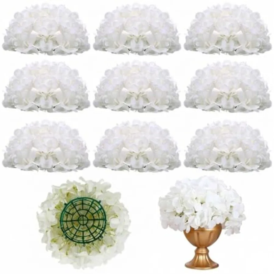 10 Pcs Hydrangea Artificial Flowers9 inch Fake Hydrangeas Silk White Faux Flowers Bulk for Outdoors Arrangement Valentine's Day
10 Pcs Hydrangea Artificial Flowers9 inch Fake Hydrangeas Silk White Faux Flowers Bulk for Outdoors Arrangement Valentine's Day