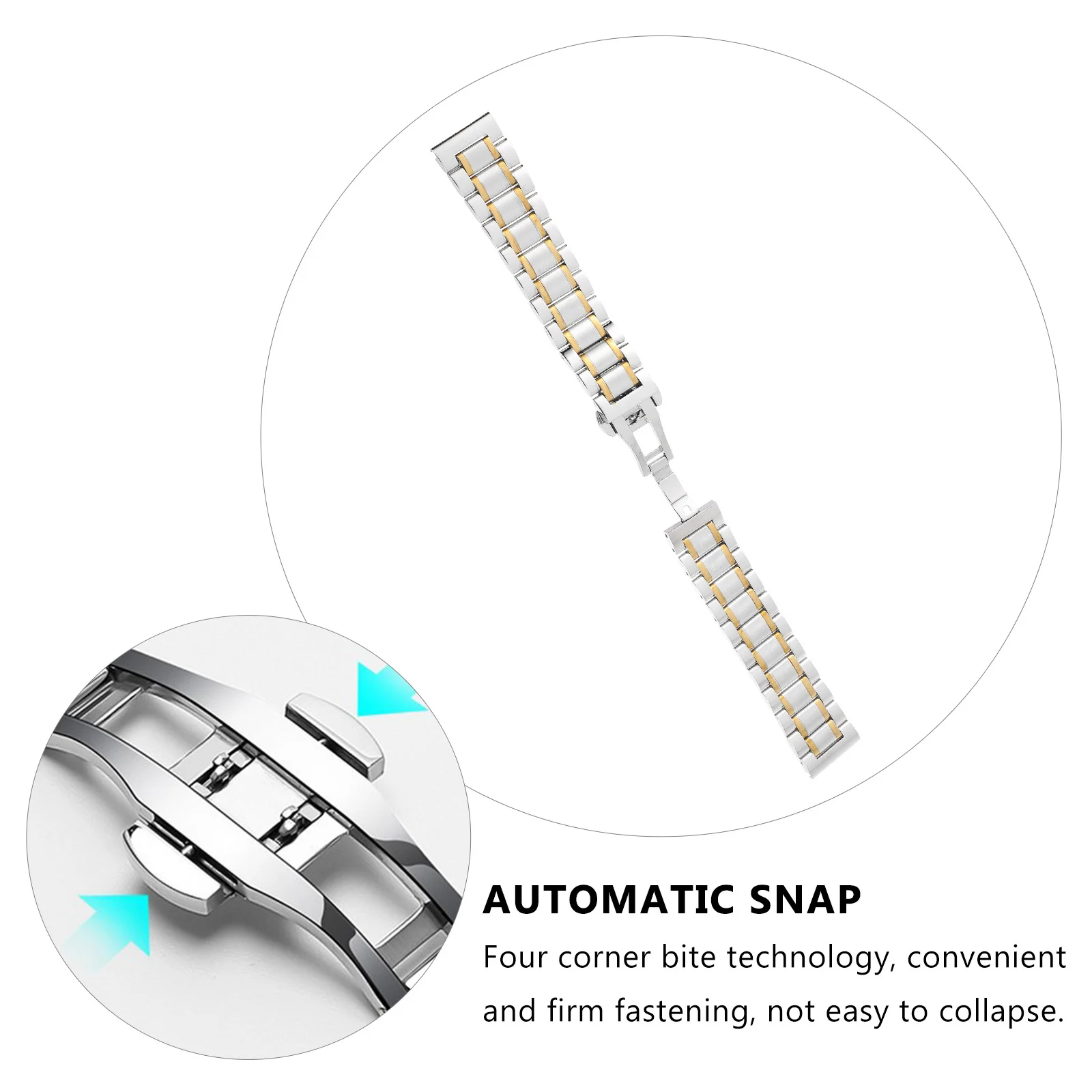 1Pcs Stainless Watch Band Chic Chain Style Adjustable Replacement Strap for Exercise Daily Use Watch Band
1Pcs Stainless Watch Band Chic Chain Style Adjustable Replacement Strap for Exercise Daily Use Watch Band