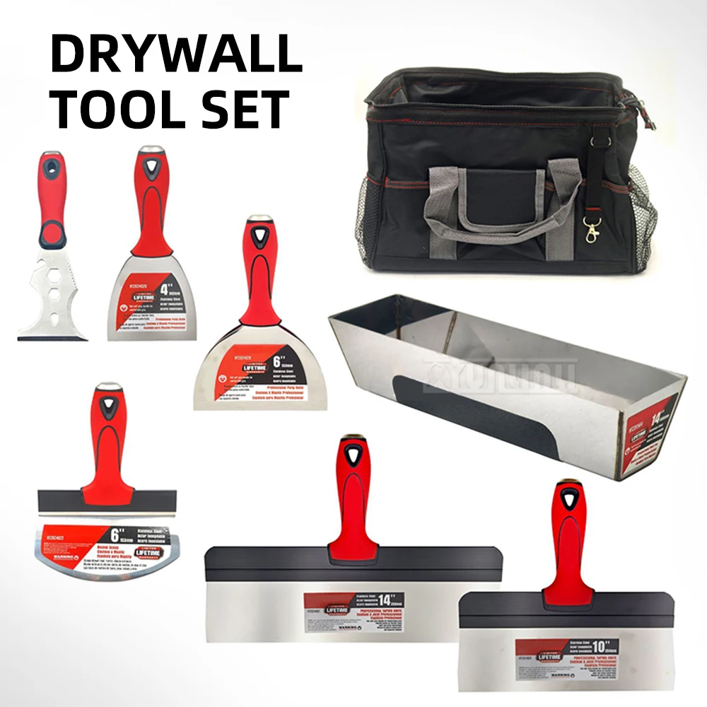 Stainless Steel Oil Ash Tank Dry Wall Tool Set Multi-Functional Scraper Knife Mud Ash Feeder for Home Improvement
Stainless Steel Oil Ash Tank Dry Wall Tool Set Multi-Functional Scraper Knife Mud Ash Feeder for Home Improvement