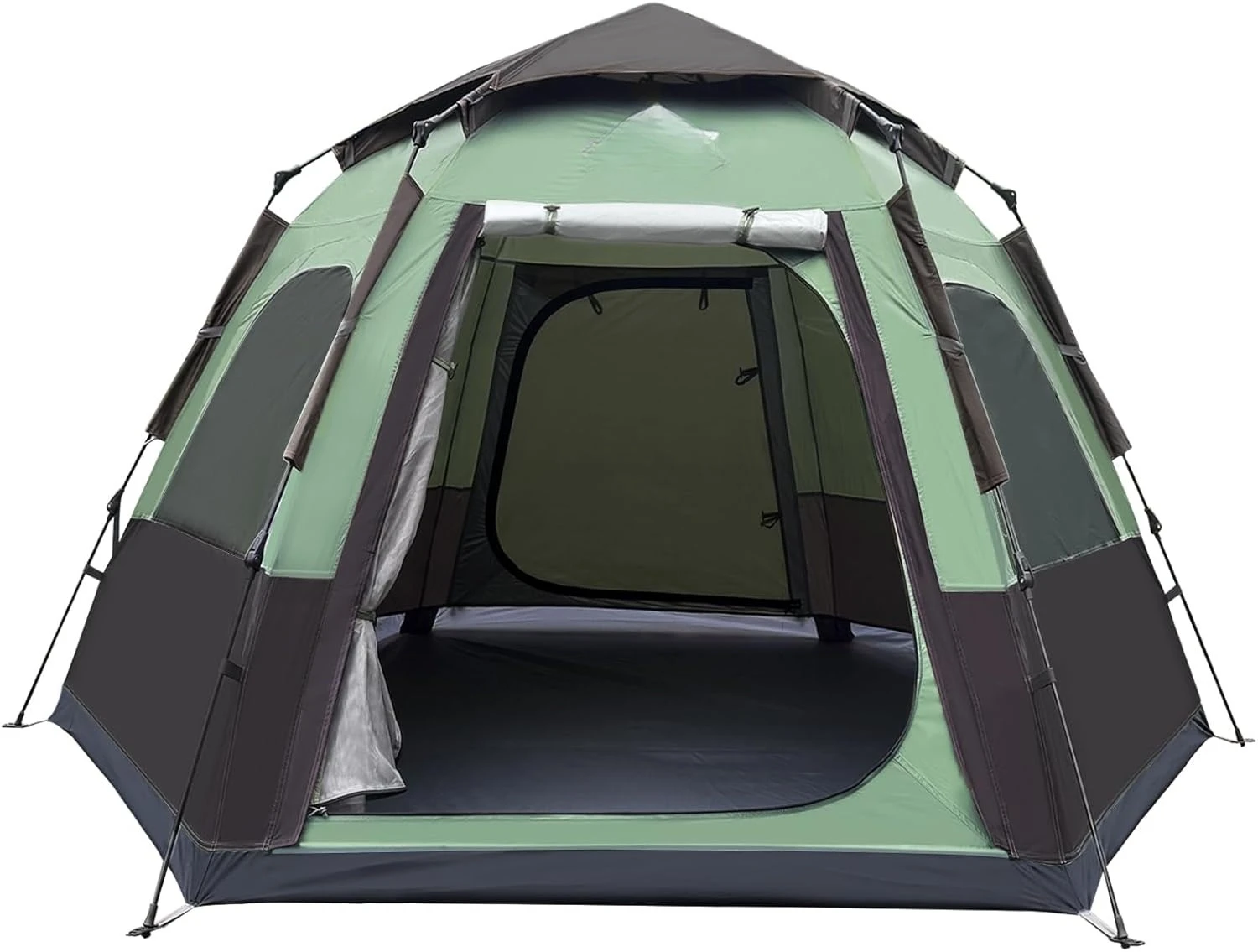 2/3/4 person camping tent - instant pop up waterproof 2 doors tent with easy setup | 3-season hexagonal dome design
2/3/4 person camping tent - instant pop up waterproof 2 doors tent with easy setup | 3-season hexagonal dome design
