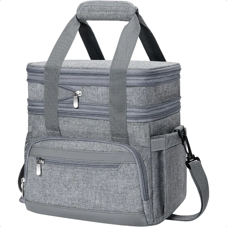 Insulated Lunch Box for Men Women Double Layer Leakproof Lunch Bag with Adjustable Shoulder Strap Expandable Food Cooler for Wo
Insulated Lunch Box for Men Women Double Layer Leakproof Lunch Bag with Adjustable Shoulder Strap Expandable Food Cooler for Wo