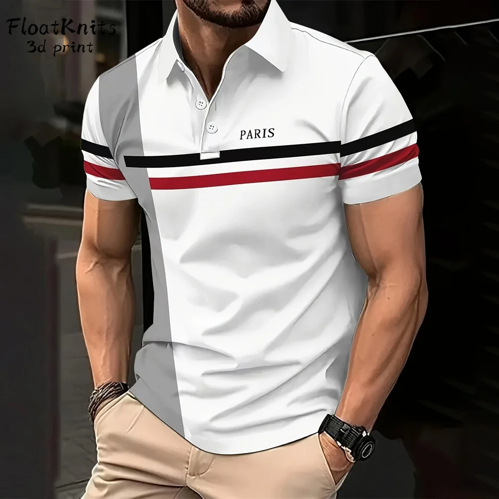 Minimalist Striped Men's Polo Shirt Fashion Top Lapel Short Sleeve Tee Business Men's Clothing Shirts for Man New in Tops & Tees
Minimalist Striped Men's Polo Shirt Fashion Top Lapel Short Sleeve Tee Business Men's Clothing Shirts for Man New in Tops & Tees