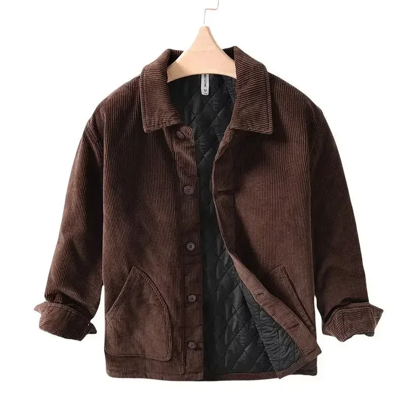 Autumn Winter New Men's Cotton 100% Jacket Button Up Corduroy Casual Coat Outerwear for Men Pockets Outdoor Thick Clothes
Autumn Winter New Men's Cotton 100% Jacket Button Up Corduroy Casual Coat Outerwear for Men Pockets Outdoor Thick Clothes