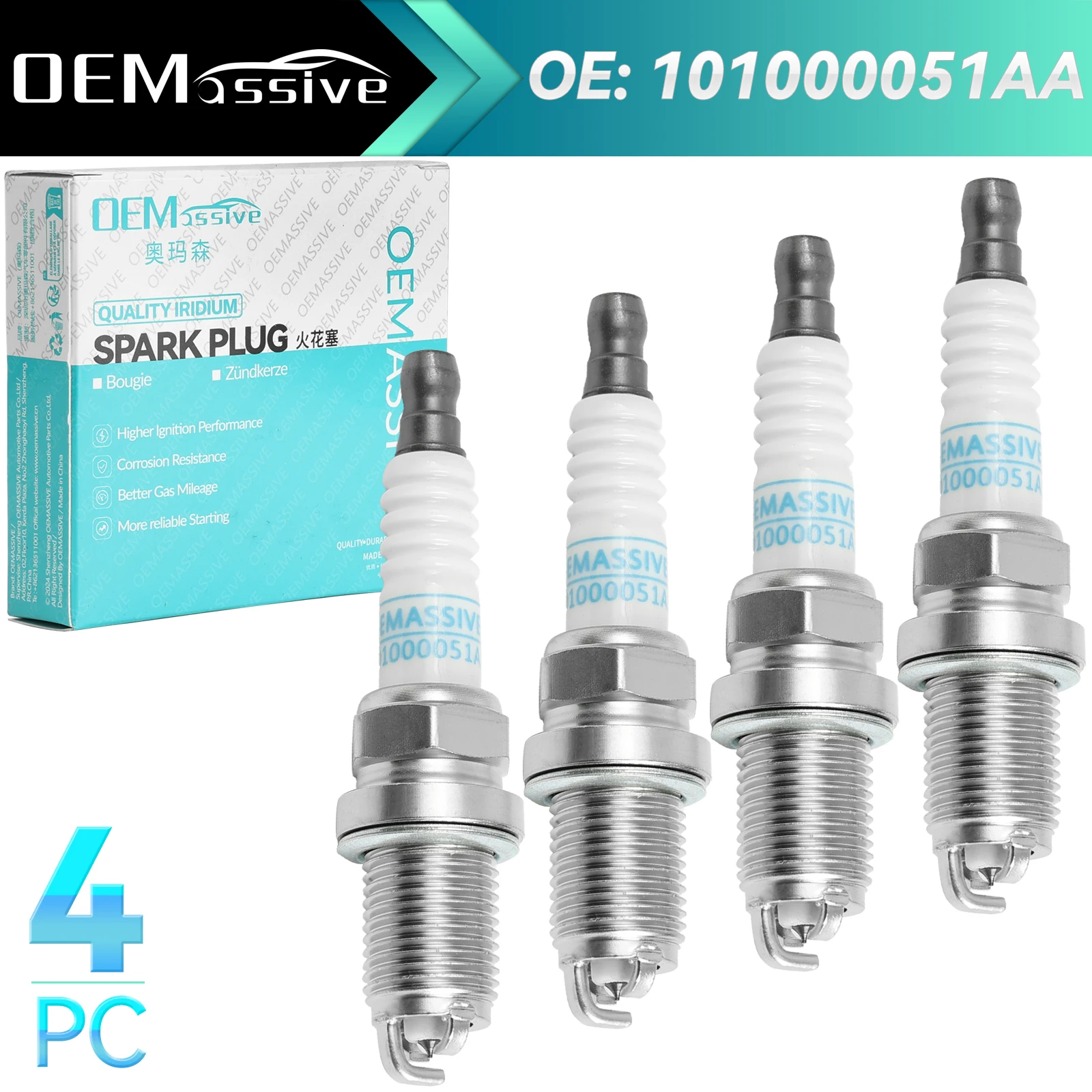 Spark Plugs For VW Golf III IV V VI Plus Jetta Polo Touran Audi A2 A3 A4 Seat Altea Arosa IbizaSkoda Fabia Octavia 101000051AA
Spark Plugs For VW Golf III IV V VI Plus Jetta Polo Touran Audi A2 A3 A4 Seat Altea Arosa IbizaSkoda Fabia Octavia 101000051AA