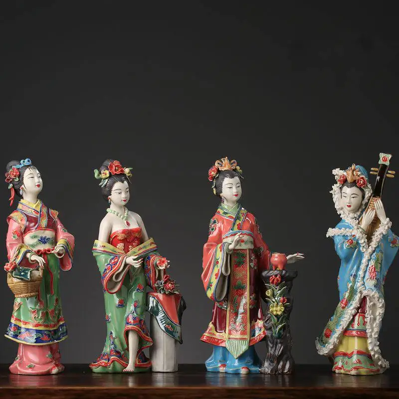 Classical Chinese Ceramic Lady Ornament Meilan Bamboo Chrysanthemum Home Decor Beautiful Woman Gift for Spring Summer
Classical Chinese Ceramic Lady Ornament Meilan Bamboo Chrysanthemum Home Decor Beautiful Woman Gift for Spring Summer
