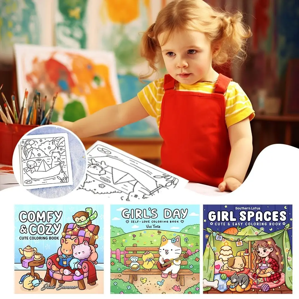 Girl Moments Coloring Book Stress Relief Painting Gift Paperback Educational Comfy Days Cozyfriends Graffiti Painting Book
Girl Moments Coloring Book Stress Relief Painting Gift Paperback Educational Comfy Days Cozyfriends Graffiti Painting Book