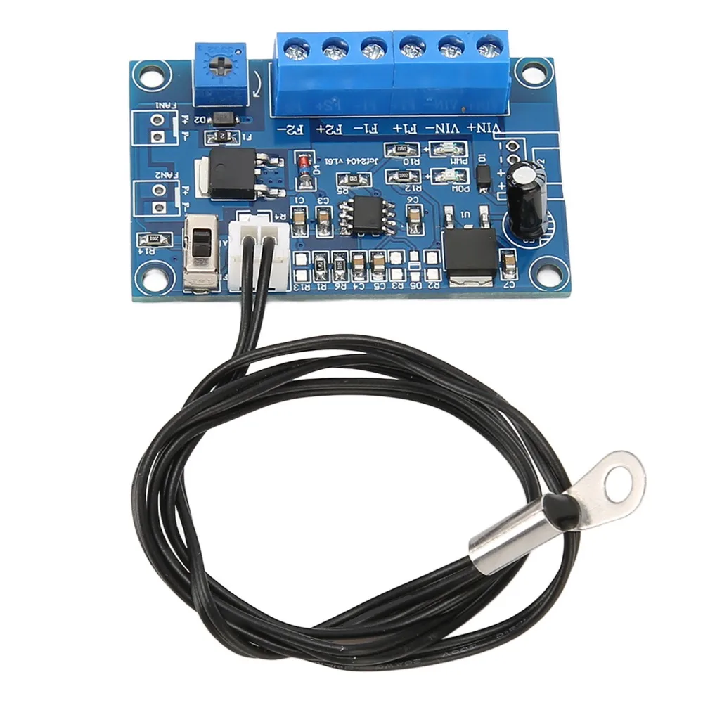 Universal 30cm Cable PWM Fan Speed Controller 4A Adjustable Temperature Control 12V/24V Fan Speed Controller Server Cooling
Universal 30cm Cable PWM Fan Speed Controller 4A Adjustable Temperature Control 12V/24V Fan Speed Controller Server Cooling