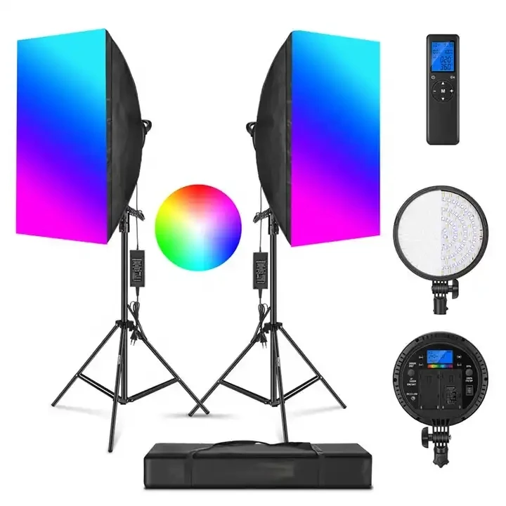Студийное освещение 48 Вт, светодиодное освещение RGB для видео, фото в помещении, многоцветное освещение для фотографии, живого шоу
Студийное освещение 48 Вт, светодиодное освещение RGB для видео, фото в помещении, многоцветное освещение для фотографии, живого шоу