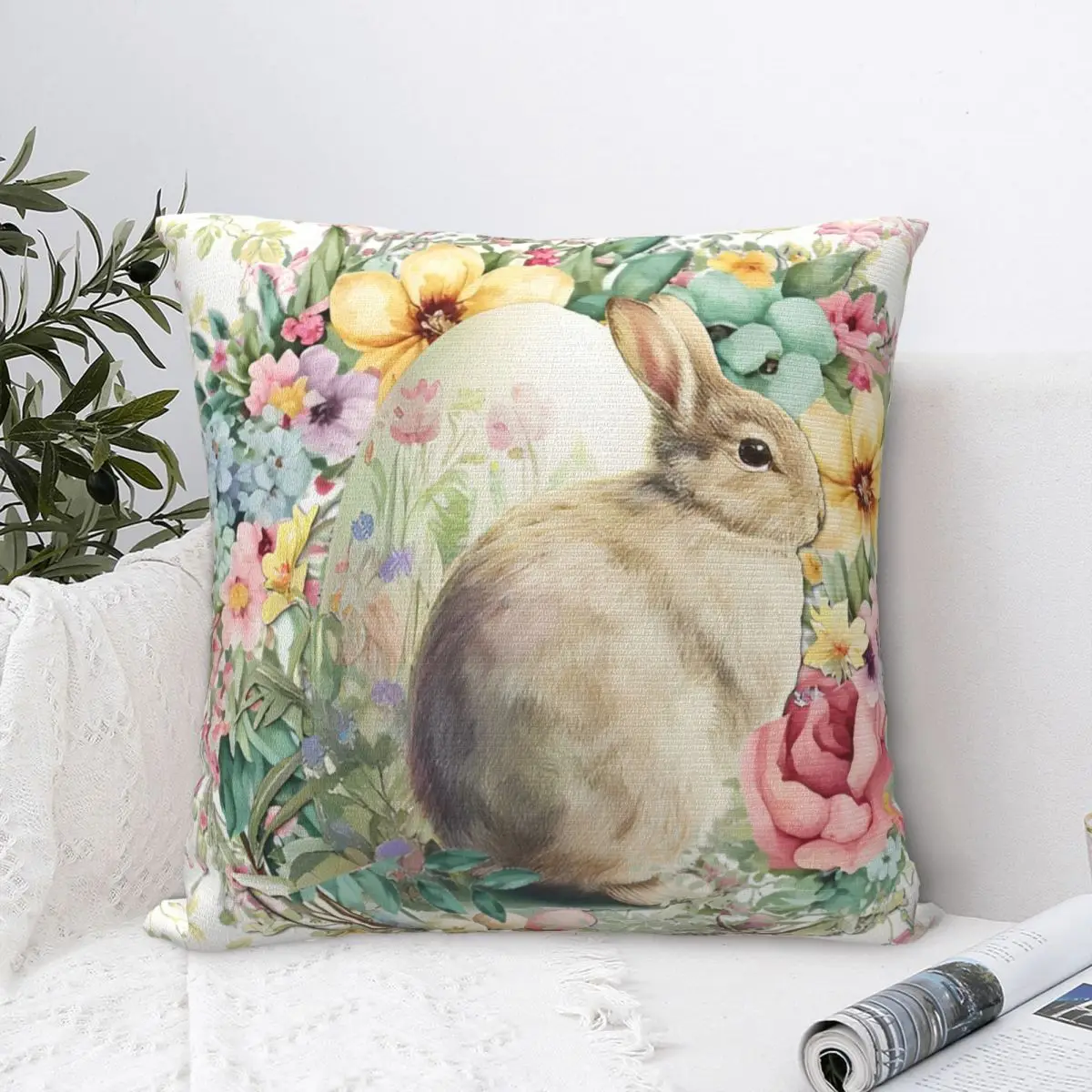 Easter Bunny Cute Rabbit With Eggs Pillow Cover Cute Funny Pillow Case For Chair Sofa Home Decoration Cushion Cover Pillowcases
Easter Bunny Cute Rabbit With Eggs Pillow Cover Cute Funny Pillow Case For Chair Sofa Home Decoration Cushion Cover Pillowcases