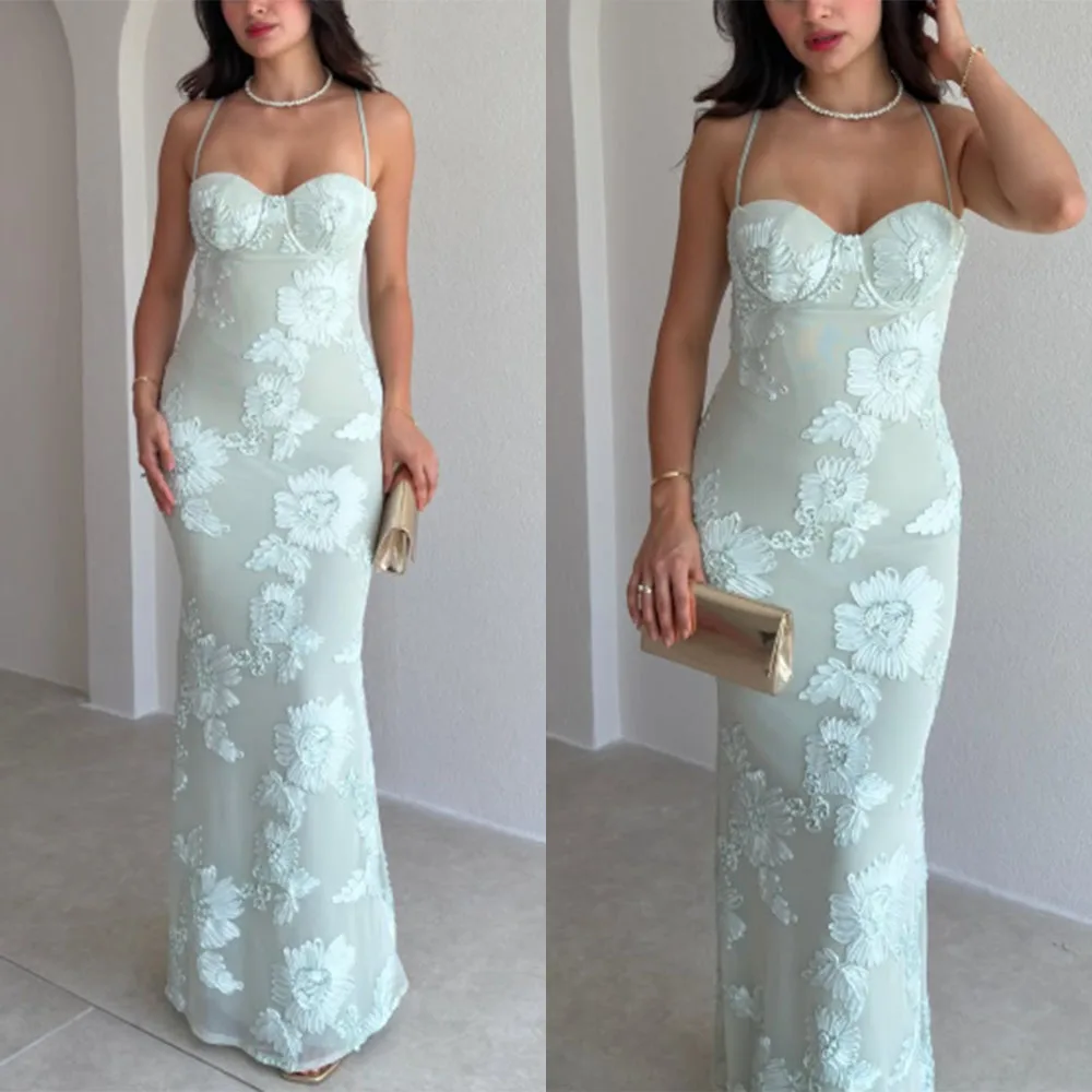 Customized Sweetheart Floor Length Sleeveless Thin Suspenders Vestidos Para Bodas Mujer Invitada فساتين حفلات التخرج Prom Dress
Customized Sweetheart Floor Length Sleeveless Thin Suspenders Vestidos Para Bodas Mujer Invitada فساتين حفلات التخرج Prom Dress