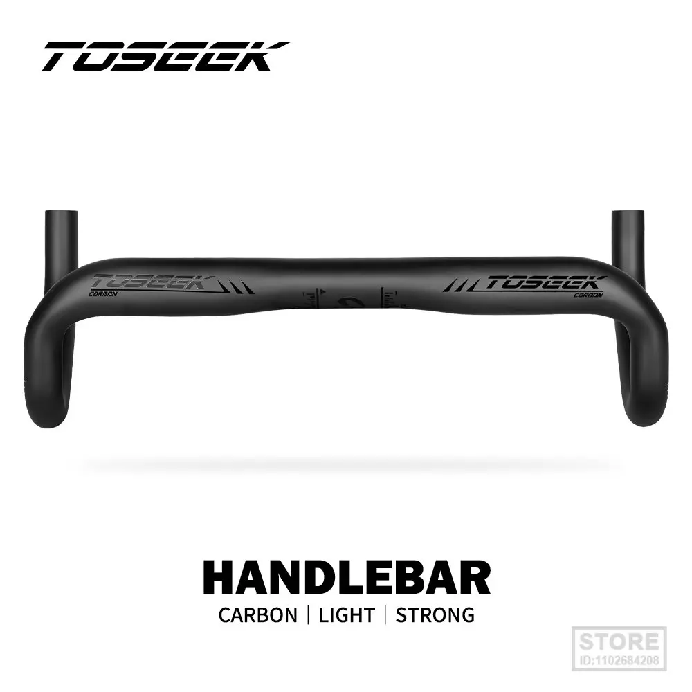 TOSEEK Road Bicycle Carbon Handlebar Reduce Resistance Bent Bar Strengthen Bike Parts 400/420/440mm External Routing Black Matte
TOSEEK Road Bicycle Carbon Handlebar Reduce Resistance Bent Bar Strengthen Bike Parts 400/420/440mm External Routing Black Matte
