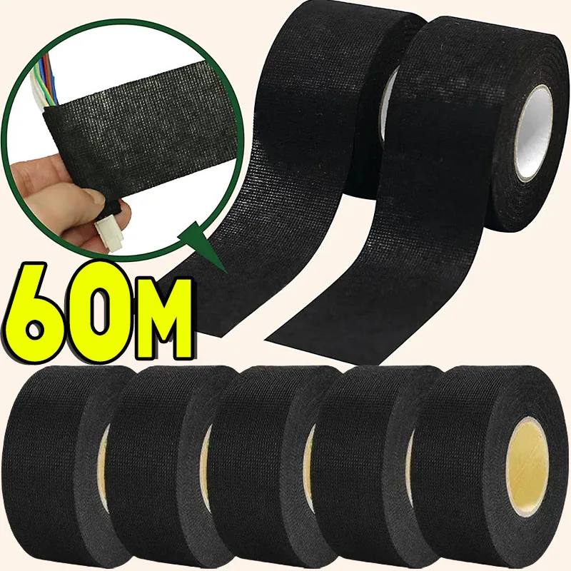 Black Electrical Fabric Tape Heat-resistant Wire Harness Bundle Insulation Auto Wiring Cloth Wrap Tapes Cable Adhesive Organizer
Black Electrical Fabric Tape Heat-resistant Wire Harness Bundle Insulation Auto Wiring Cloth Wrap Tapes Cable Adhesive Organizer
