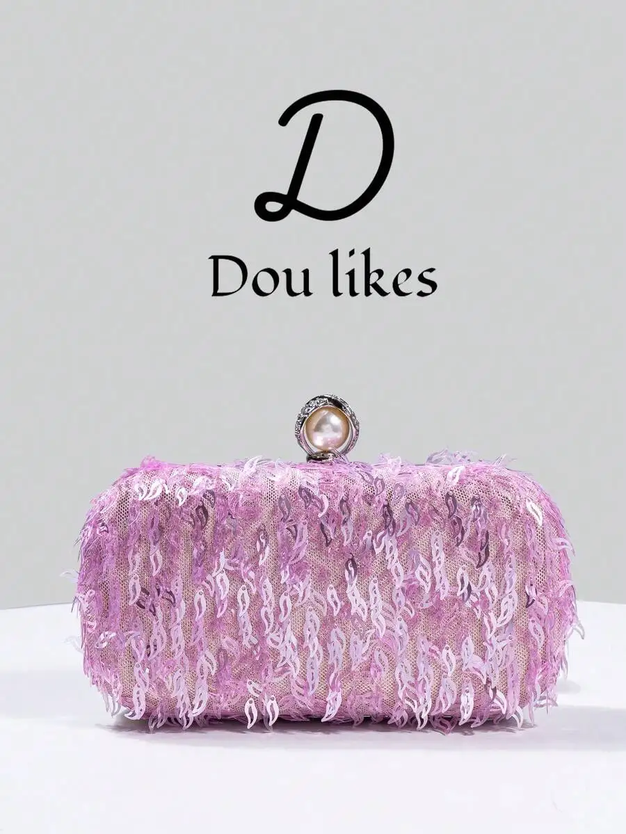Elegant Sequined Lace Clutch Bag For Women Formal Party Evening Handbag
Elegant Sequined Lace Clutch Bag For Women Formal Party Evening Handbag