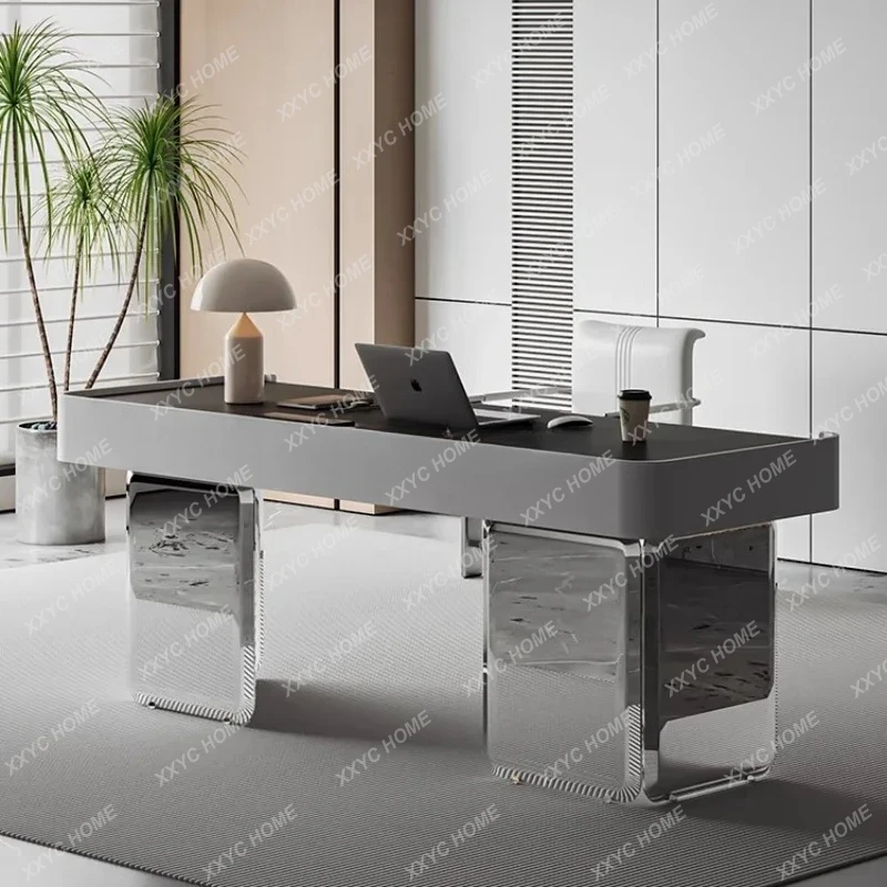 L luxury modern home rock slab desk minimalist with drawer mirror office desk
L luxury modern home rock slab desk minimalist with drawer mirror office desk