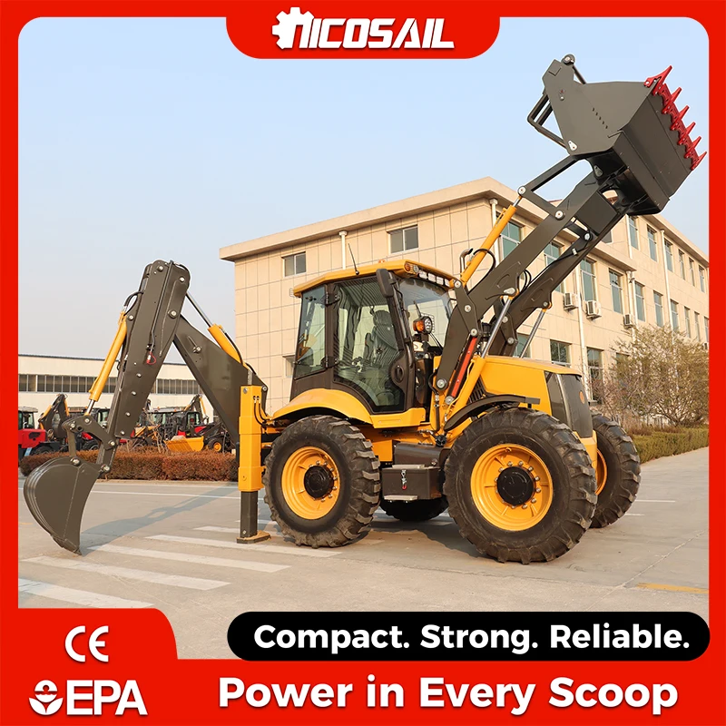 Farm Use Mini Backhoe Loader 4WD Compact Design For Garden Orchard Mountain Farm
Farm Use Mini Backhoe Loader 4WD Compact Design For Garden Orchard Mountain Farm