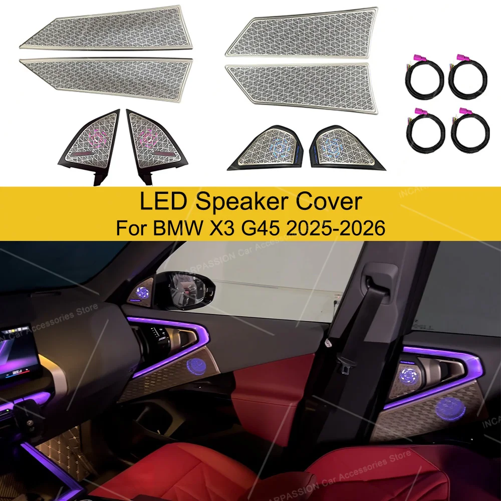 Ambient Light Speaker Cover For BMW X3 G45 2025-2026 Speaker Upgrade Illuminate Midrange Tweeter Grille
Ambient Light Speaker Cover For BMW X3 G45 2025-2026 Speaker Upgrade Illuminate Midrange Tweeter Grille
