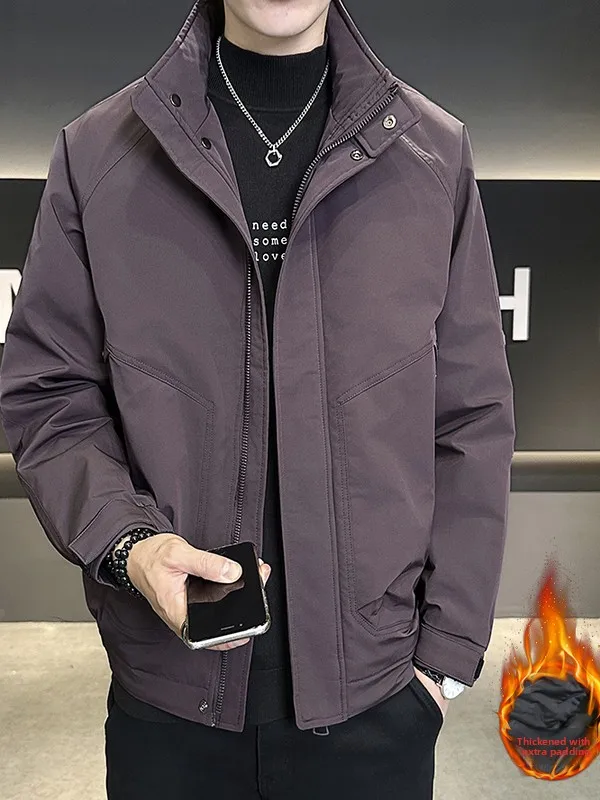 Pierre Cardin Men's Workwear Jaet Thiened Cotton Stand Collar Windbreaker Autumn Winter Polyester Fiber Youth ort Coat
Pierre Cardin Men's Workwear Jaet Thiened Cotton Stand Collar Windbreaker Autumn Winter Polyester Fiber Youth ort Coat