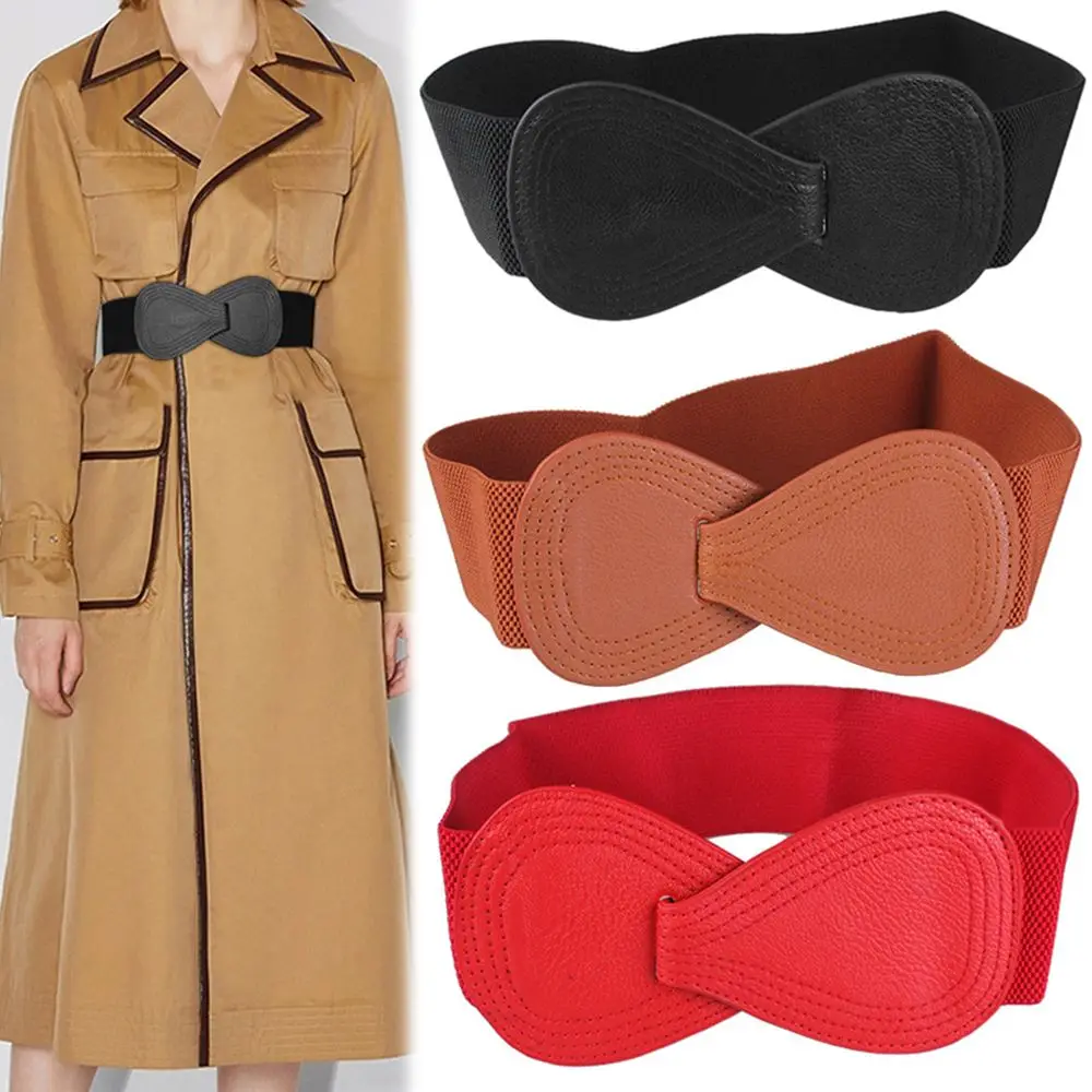 Fashion Casual Wide Hook Waist Strap Waist Belts Elastic Belts Bowknot Waistband
Fashion Casual Wide Hook Waist Strap Waist Belts Elastic Belts Bowknot Waistband