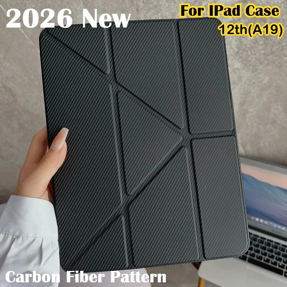 Чехол Y-Fold из углеродного волокна с кевларовым узором для iPad 12-го поколения A19 2026, A16 11-го поколения, 10-го поколения, Air 8, 11, 13, M4, M3, M2, Pro 12.9, 10.5, Mini 7, 6, 5
Чехол Y-Fold из углеродного волокна с кевларовым узором для iPad 12-го поколения A19 2026, A16 11-го поколения, 10-го поколения, Air 8, 11, 13, M4, M3, M2, Pro 12.9, 10.5, Mini 7, 6, 5