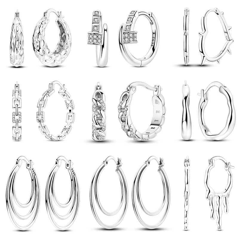 Earrings For Women 925 Silver Zircon Irregular Geometric Liquid Metal Hoop Earring Engagement Wedding Romantic Fine Jewelry Gift
Earrings For Women 925 Silver Zircon Irregular Geometric Liquid Metal Hoop Earring Engagement Wedding Romantic Fine Jewelry Gift