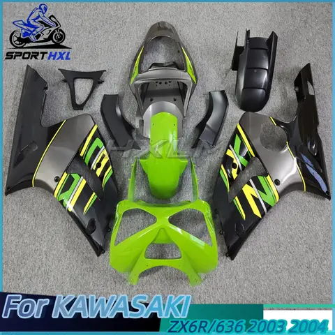 New ABS Plastic Shell Motorcycle Fairing kit Fit For Ninja ZX6R 636 ZX-6R 2003 2004 03 04 Custom full fairings bodywork zxmt