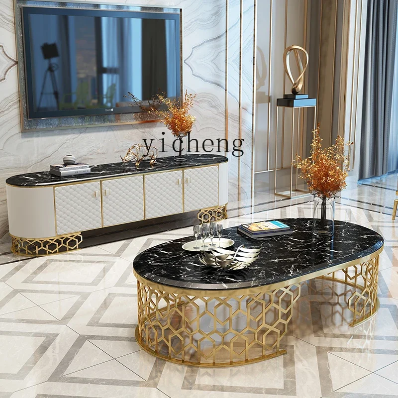 gz-3 light luxury coffee table TV cabinet combination living room marble oval corner cabinet furniture
gz-3 light luxury coffee table TV cabinet combination living room marble oval corner cabinet furniture