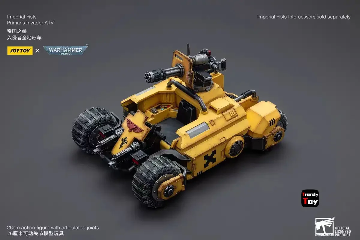 【24-Hour Shipping】JOYTOY 40K Imperial Fists Primaris Invader ATV 1/18 Action Model Toy
【24-Hour Shipping】JOYTOY 40K Imperial Fists Primaris Invader ATV 1/18 Action Model Toy