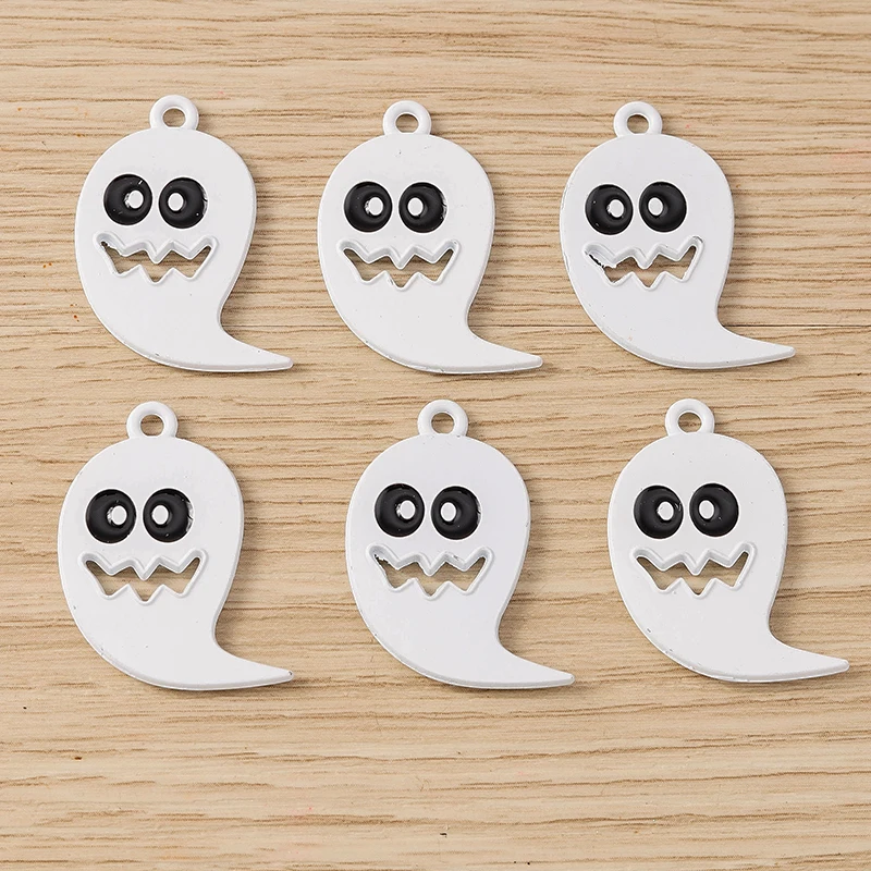 10pcs 22x28mm Cartoon Enamel Halloween Ghost Charms for Jewelry Making Earrings Pendants Necklaces Bracelets DIY Crafts Supplies
10pcs 22x28mm Cartoon Enamel Halloween Ghost Charms for Jewelry Making Earrings Pendants Necklaces Bracelets DIY Crafts Supplies