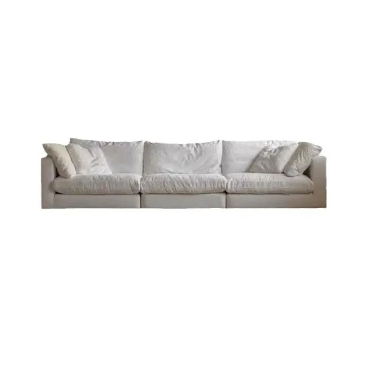 Nordic fully dismantled and washed sofa small apartment living room cream fabric down combination lazy sofa
Nordic fully dismantled and washed sofa small apartment living room cream fabric down combination lazy sofa