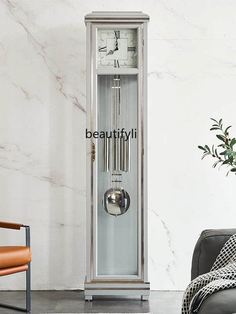 Living room floor clock light luxury modern home simple fashion table clock Italian, large pendulum clock
Living room floor clock light luxury modern home simple fashion table clock Italian, large pendulum clock