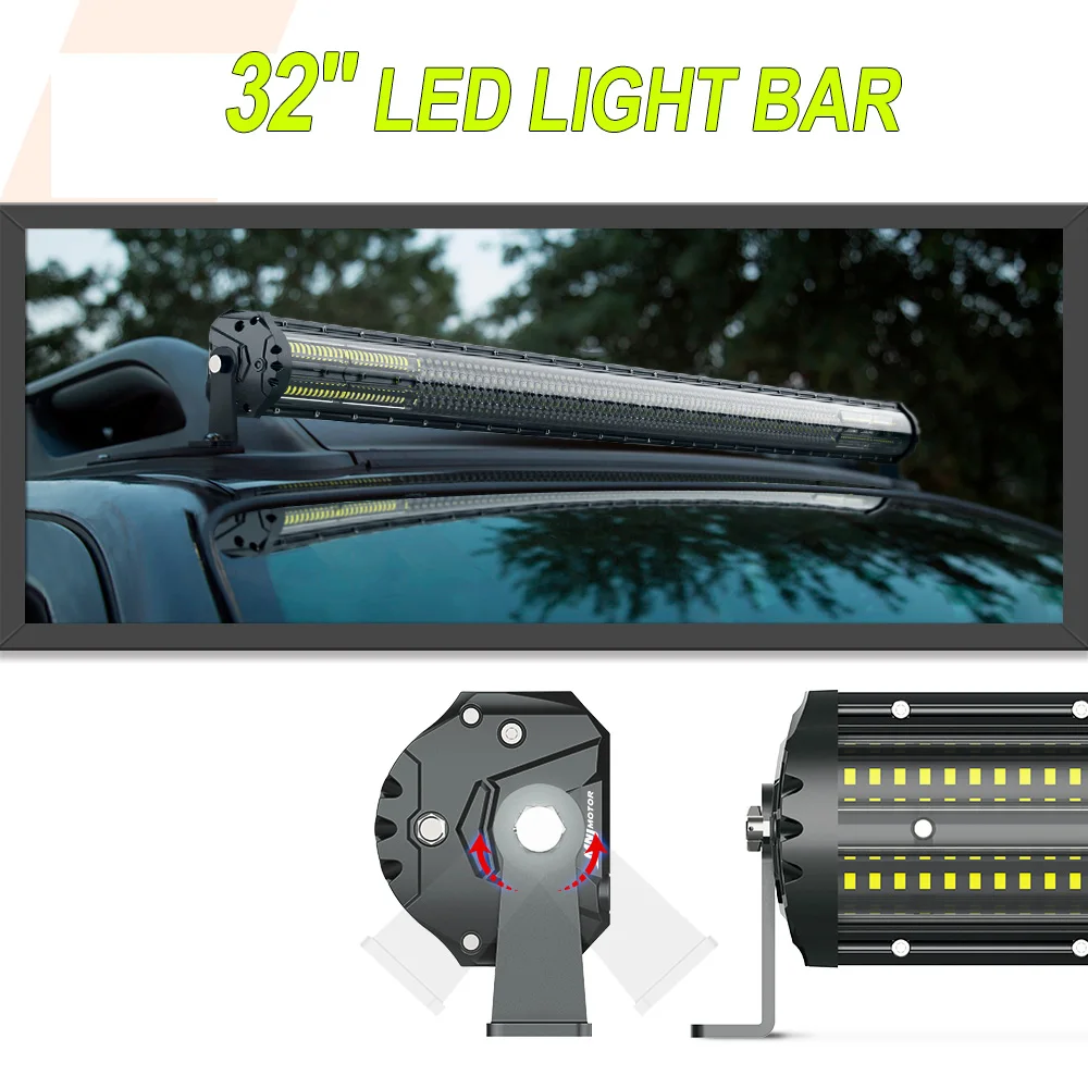 MICTUNING 32 Inch Super M2 Aerodynamic LED Light Bar Spot Flood Lamp Lights Quad Row for Off Road Driving Work Lamp with Harness
MICTUNING 32 Inch Super M2 Aerodynamic LED Light Bar Spot Flood Lamp Lights Quad Row for Off Road Driving Work Lamp with Harness